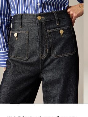 J.Crew Sailor Denim Trouser